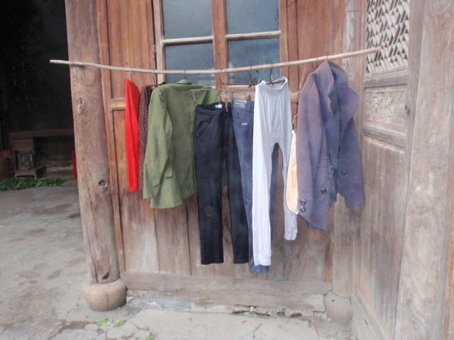 Grateful for all we have: laundry on the line.