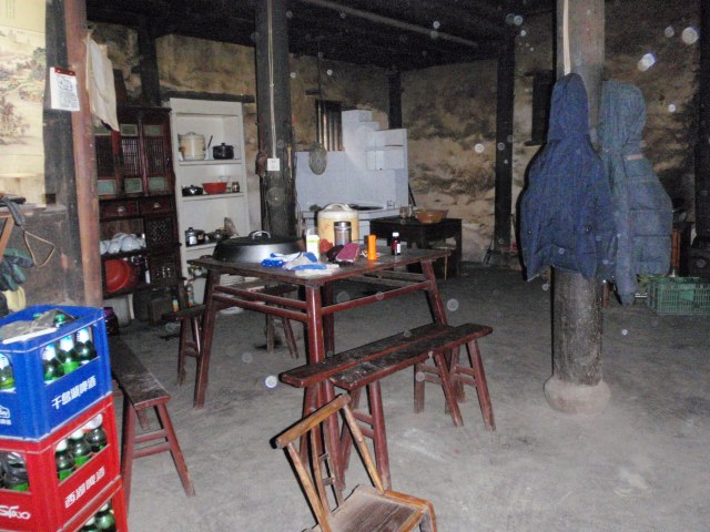 Inside the beekeeper's house.