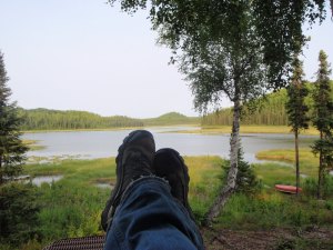 A nothing-to-do-but-be moment.